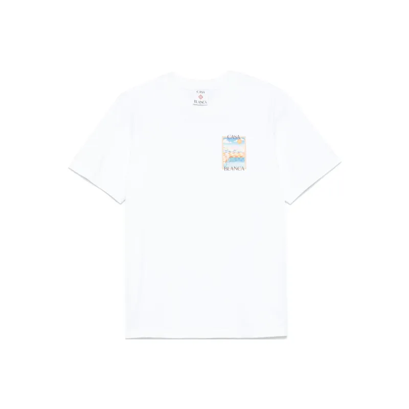 CASABLANCA Surreal Pool T shirt-0