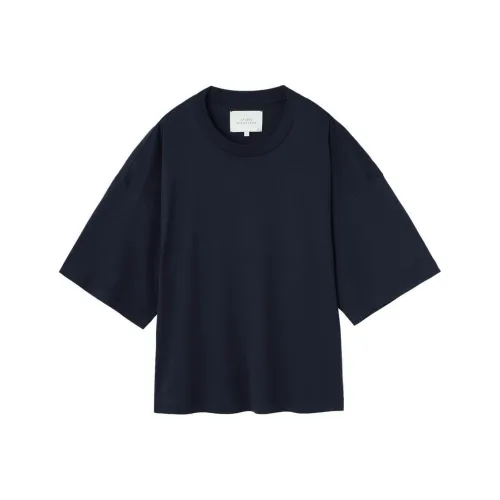 Studio Nicholson 마린 블루 남성 티셔츠