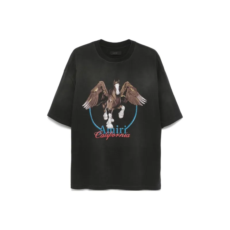 AMIRI Pegasus Printed Jersey T Shirt-0