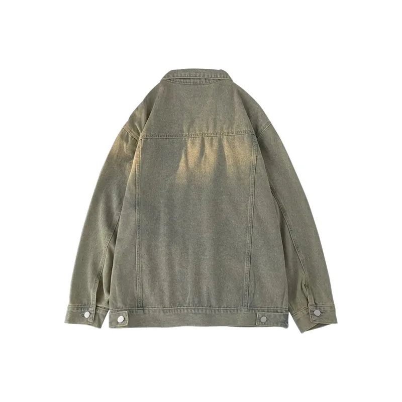 Nuthink Denim Jacket Unisex Black-3