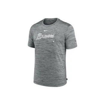 Nike Atlanta Braves Authentic Collection Practice Velocity T-Shirt Men's Gray