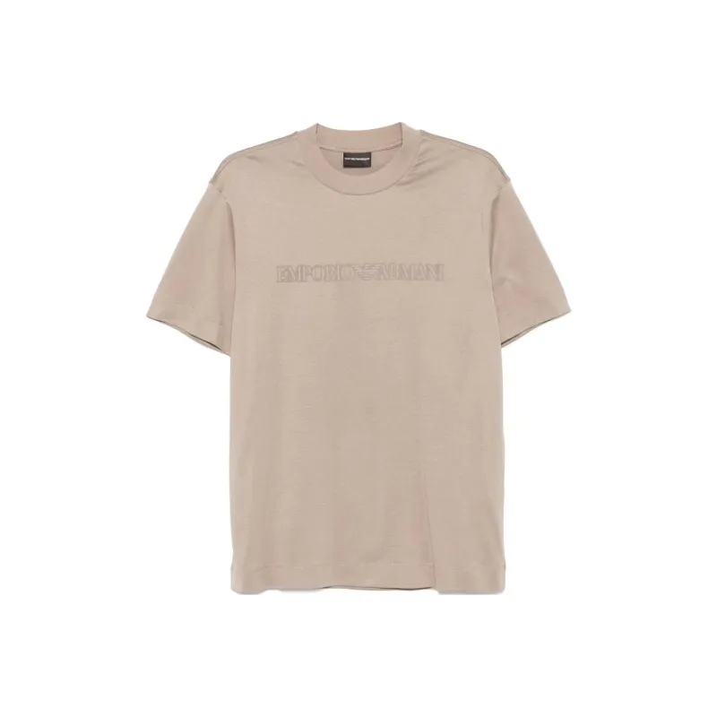 EMPORIO ARMANI Flocked logo T shirt-0