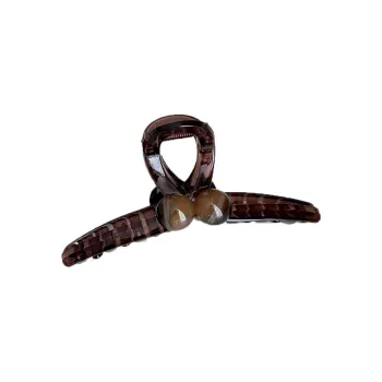 Left Europe Abundant Hair Volume Topknot Style At The Back Of The Head Shark Hair Clips Women's