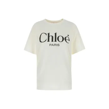 Chloé Logo Printed Oversized T Shirt