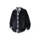 Black Coat+Gray Shirt