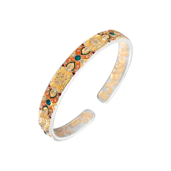 VXSAX 999 Fine Silver Bangles Women's Silver