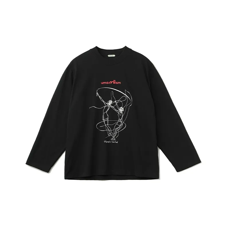 Umamiism Crew Neck Print Long Sleeved T Shirt Unisex-10