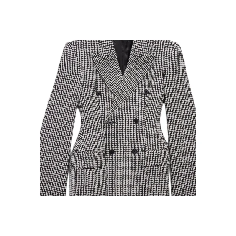 Balenciaga Jackets & Coats Women's Black White-2
