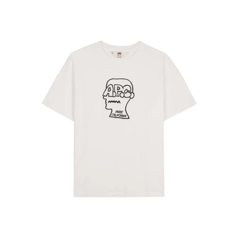Brain Dead x APC SS25 T Shirt Unisex White-0