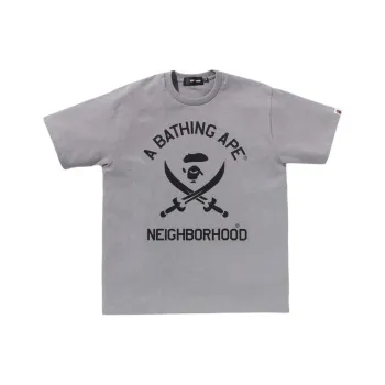 Neighborhood X A BATHING APE NEIGHBORHOOD Co brand T Shirts Unisex