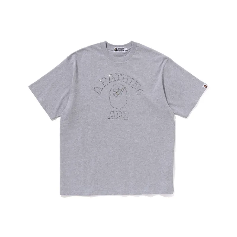 Bape Rhinestone College Relaxed Fit Tee-4