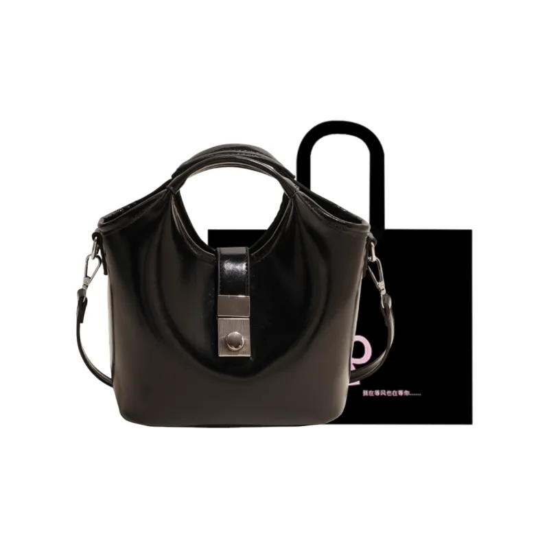 HACIN PU One Shoulder Handbag Women's White/Black/Yellow/Pink-7