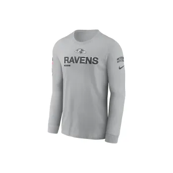 Nike Baltimore Ravens Salute To Service Mascot Edge Legend Men's Nike Nfl Long-Sleeve T-Shirt