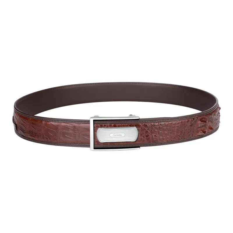 CATELLES Crocodile Leather Belts Men's 3.8cm-11