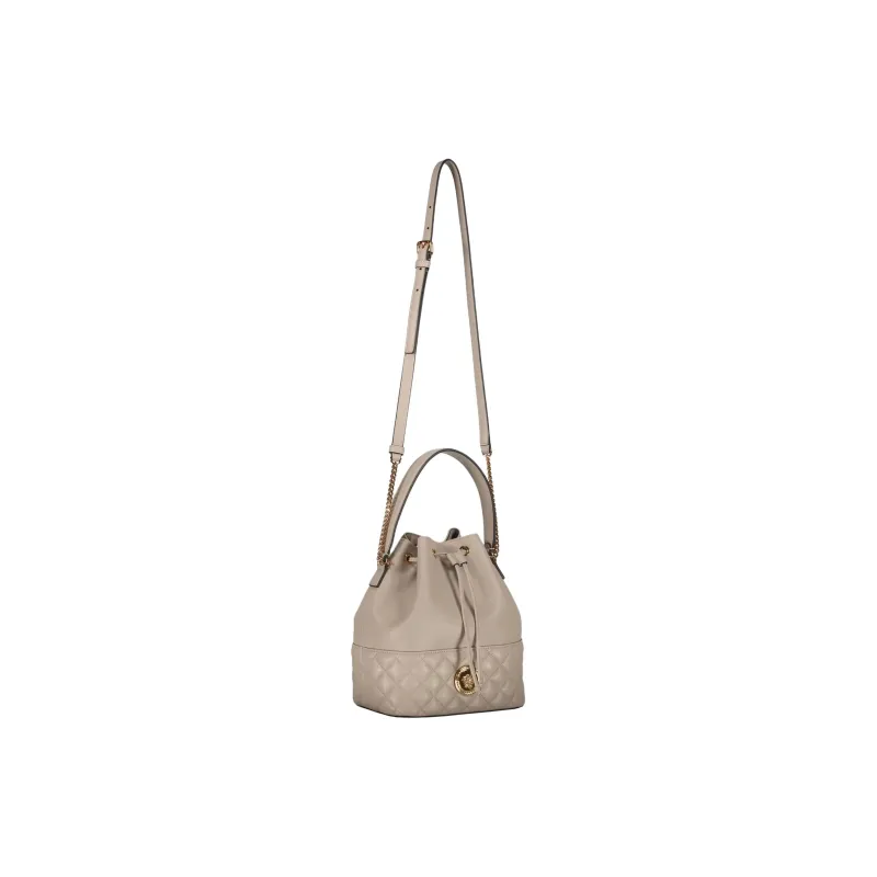 FANSIZHE La Medusa Lambskin Bucket Bag, Shoulder Bag, Crossbody Bag, Handbag Women's Oats Gray-2