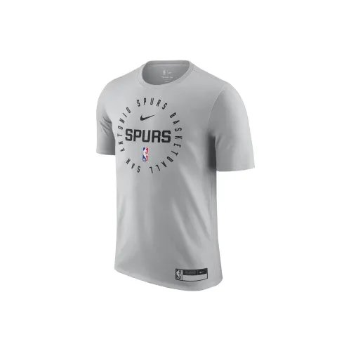 Nike x NBA San Antonio SpursDri Fit Legend On Court Practice Performance T Shirt Men's Silver