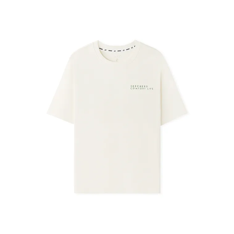 Skechers Sportlife SS25 T Shirt Men's Marshmallow White-0