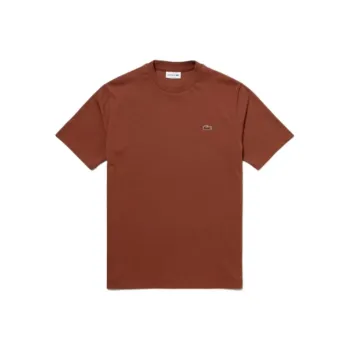 LACOSTE T Shirts Men Brown