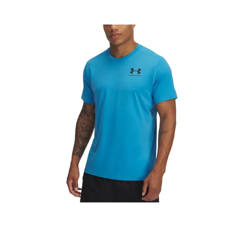 Under Armour HeatGear T Shirt Men's Ether Blue/Black-0