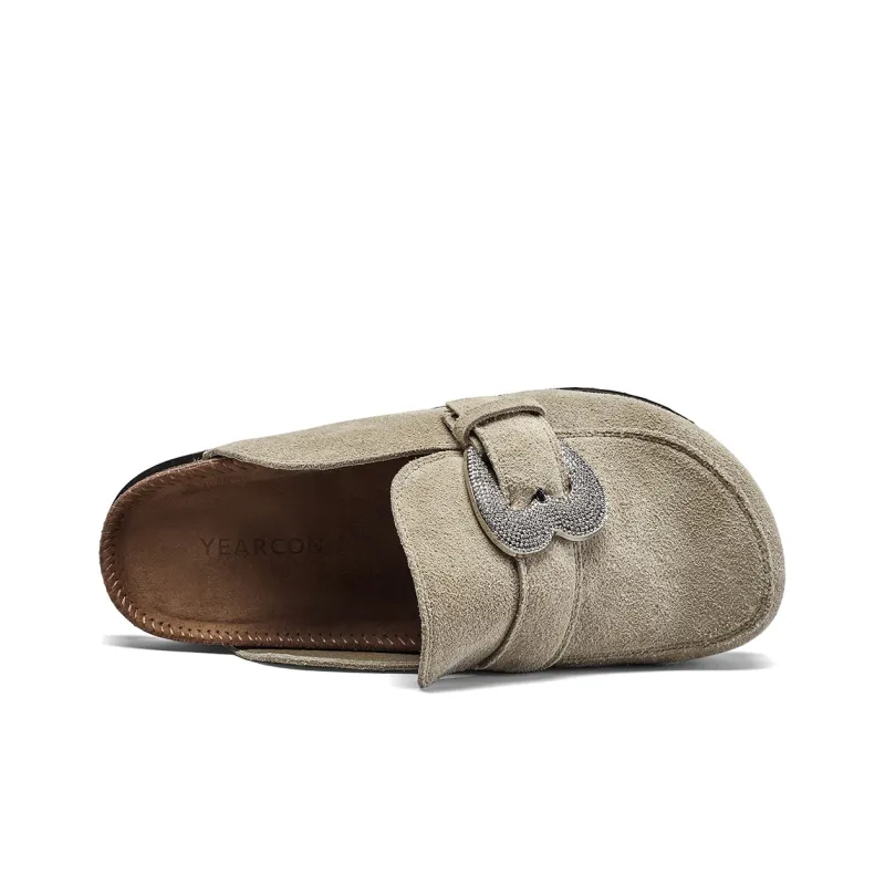 YEARCON Rubber Sole Slip Resistant Wrap toe Slippers Women's-10