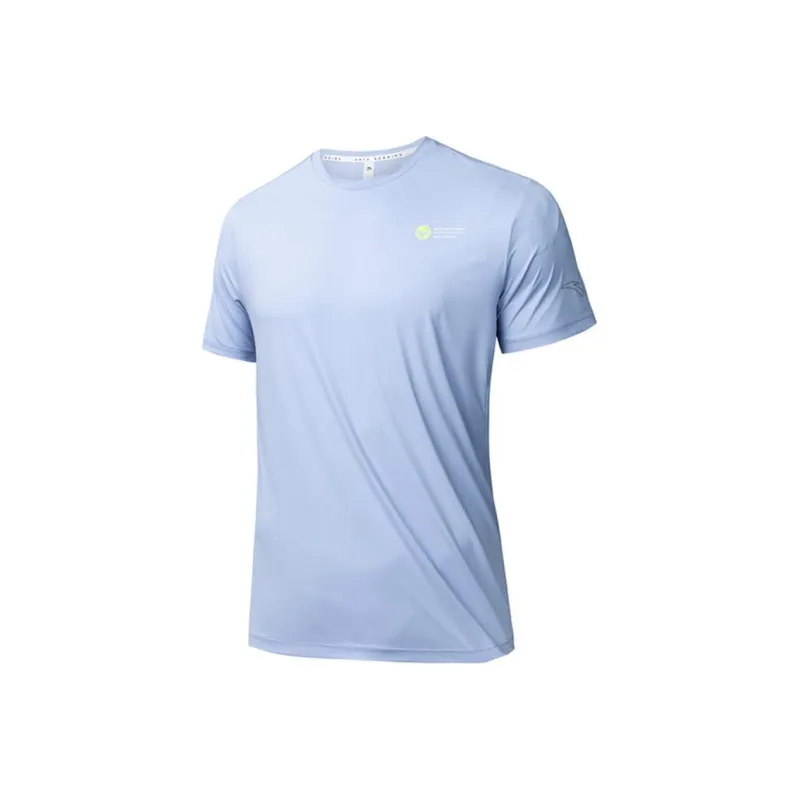 Anta Running Collection T Shirt Men's Awakening Cloud Blue-0