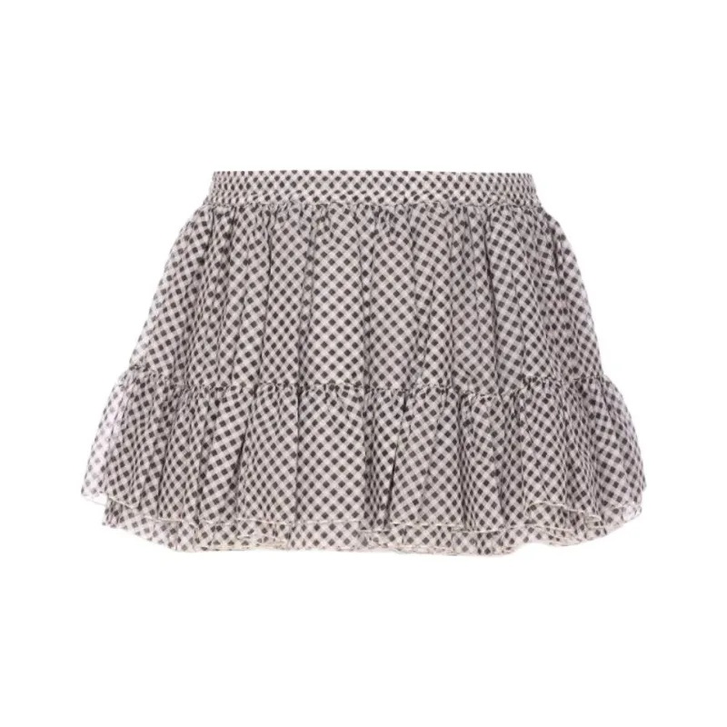 ANIYE BY Checked Skirt-1