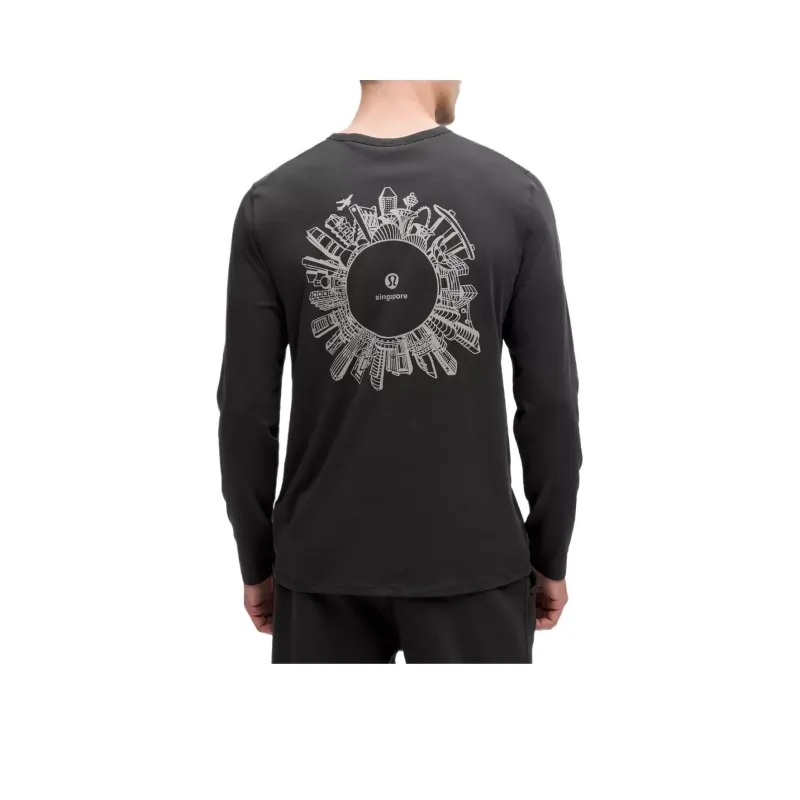 Lululemon City Graphic Singapore T Shirt Men's-3