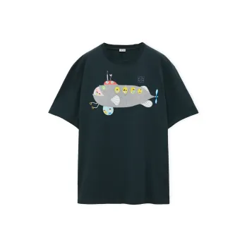 LOEWE x Suna Fujita SS25 T Shirt Men's Dark Green