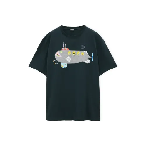 LOEWE x Suna Fujita SS25 T Shirt Men's Dark Green