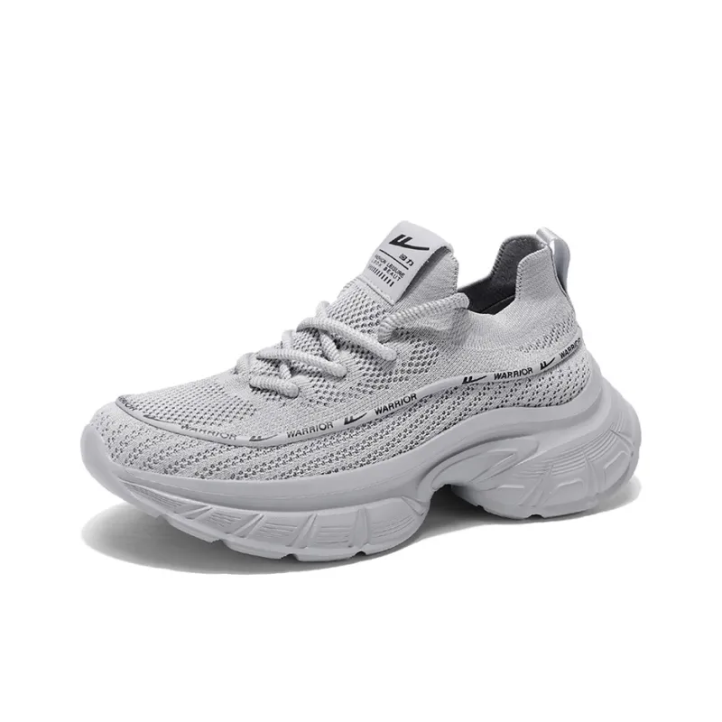 Warrior Wear Resistant Breathable Height Increasing Low Top Chunky Sneakers Men's-15
