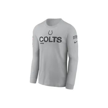Nike Indianapolis Colts Salute To Service Mascot Edge Legend Men's Nike Nfl Long-Sleeve T-Shirt