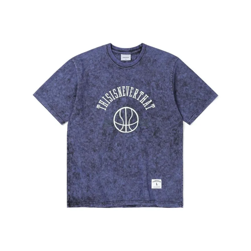 Thisisneverthat SS24 Faded Basketball Tee T Shirt Unisex Purple Blue-0
