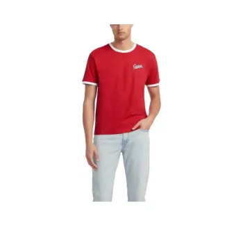 GUESS T-Shirts Men Red