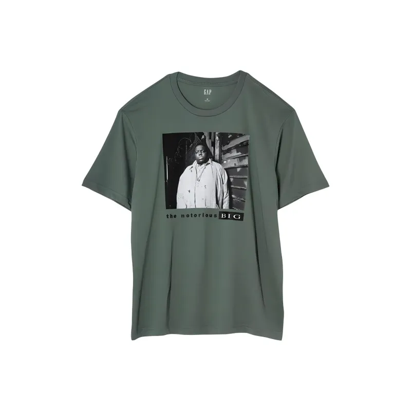 GAP Legendary Artist Series T-Shirts Men Green-0