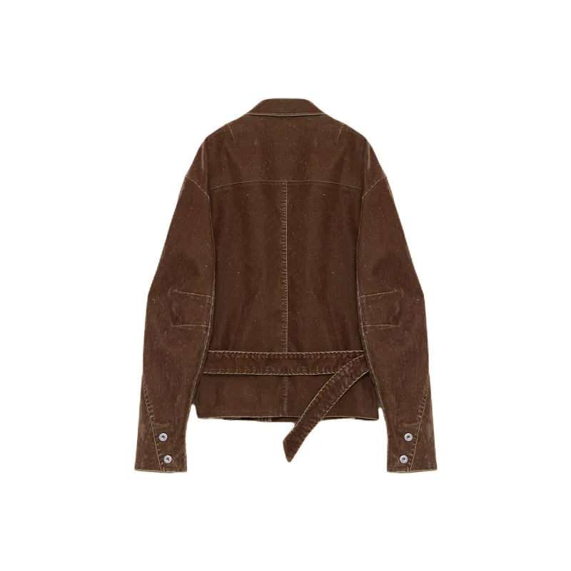 FIRELADY FUR Shirt Women's Flock Coffee Brown-1