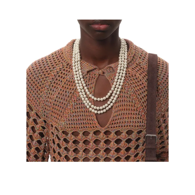Valentino Perforated Knitted Shirt-6