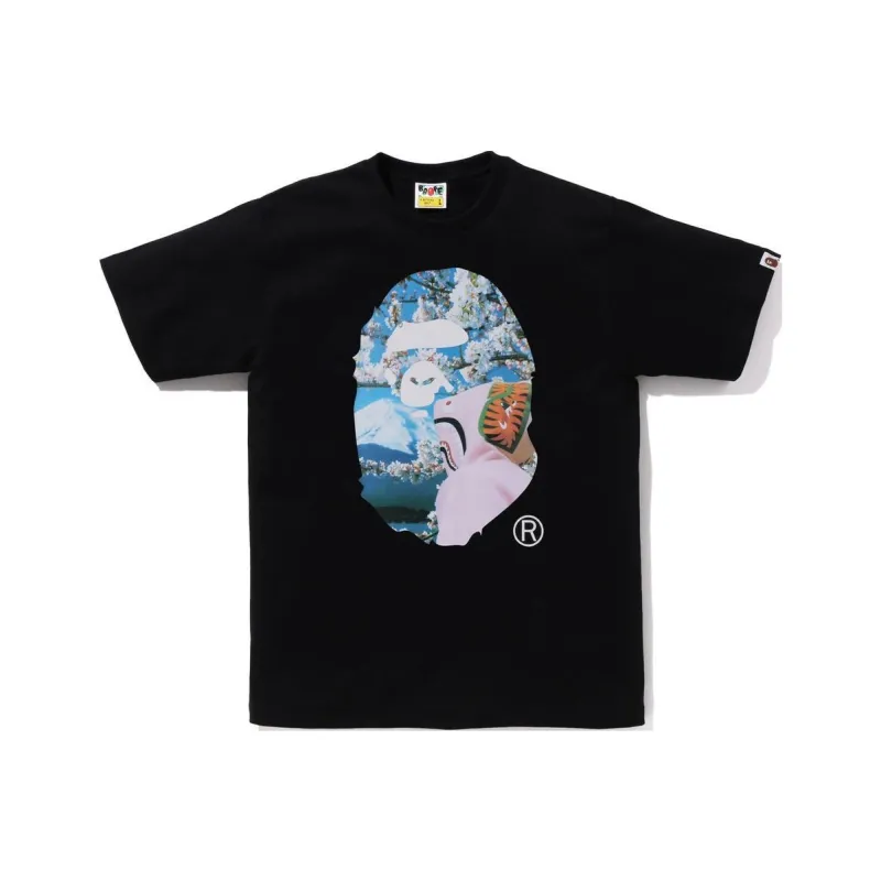 Bape Sakura Ape Head Photo I Tee-0