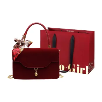 GOX PU Handbag Women's Burgundy