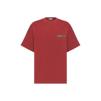 DIOR T Shirts Men Burgundy