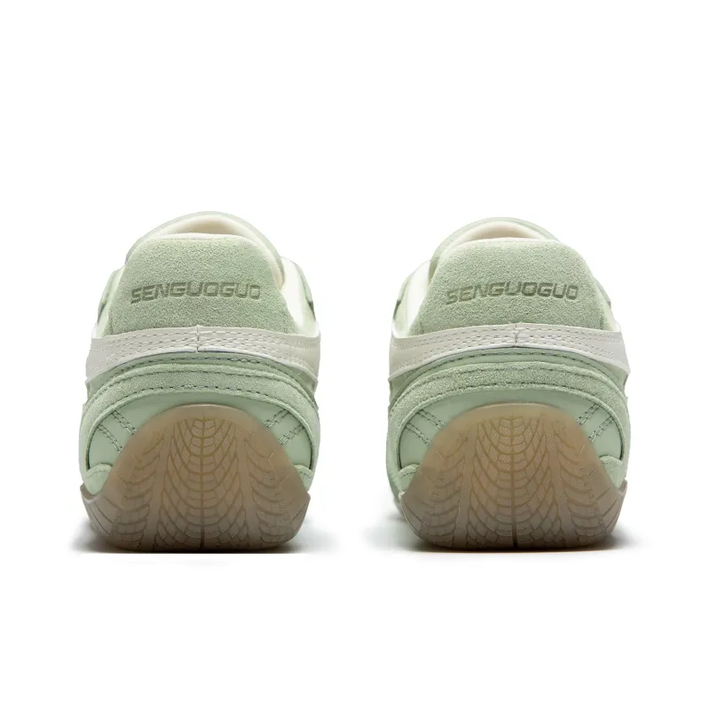 SENGUOGUO Anti Slip And Wear Resistant Breathable Low Top Casual Shoes Unisex Mint Green-3