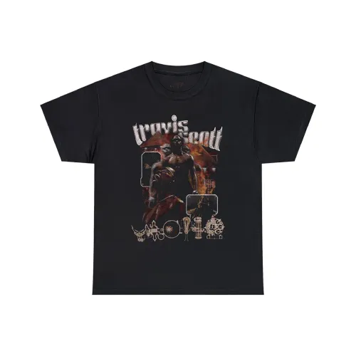 Travis Scott T-Shirts Unisex Black