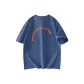 [Heavyweight 100% cotton]Cerulean (Upside Down Smile Chest Logo_Upside Down Smile Back Logo)