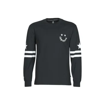 Converse Twisted Varsity Cheerful T Shirt Men's Black
