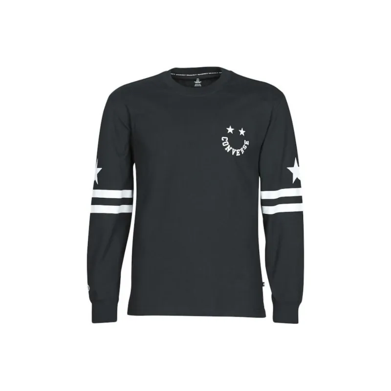Converse Twisted Varsity Cheerful T Shirt Men's Black-0
