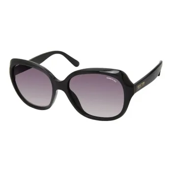 KENNETH COLE Irregular Shape Sunglasses Women's Black