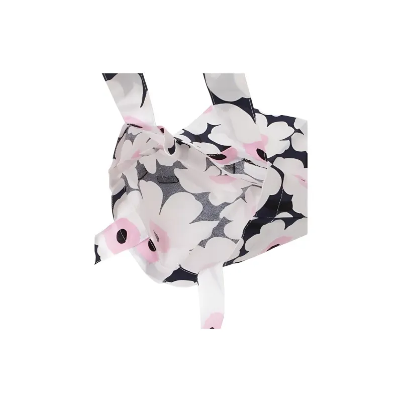 Marimekko Unikko 60th Cotton Tote Bag Shopping Bag Shoulder Bags Mini Women's Black & White-4