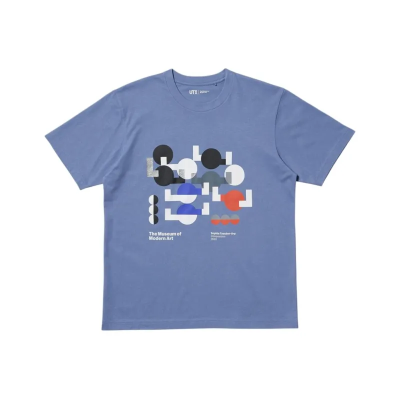 UNIQLO T Shirts Unisex Sky Blue-0