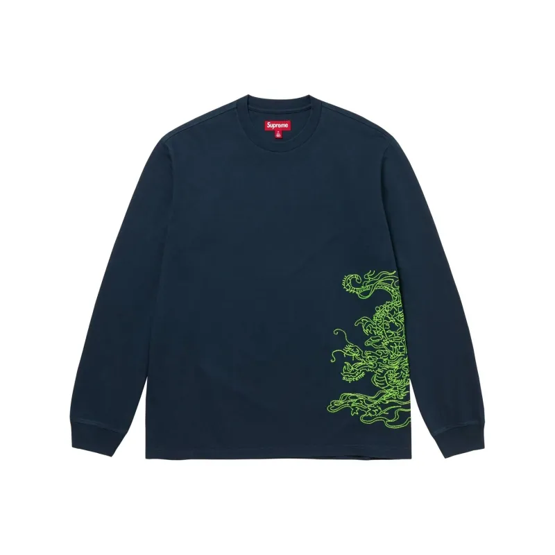 Supreme Dragon Embroidered L/S Top-0