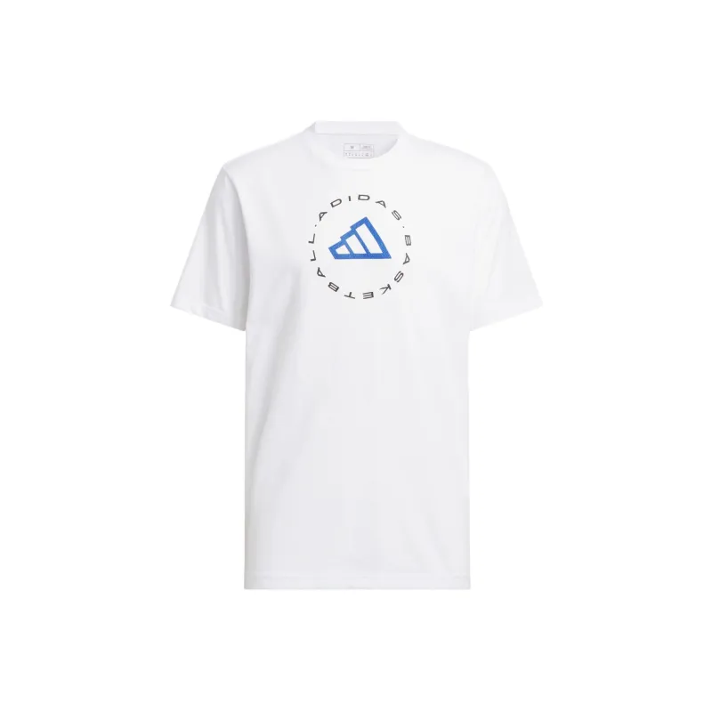 Adidas BASKETBALLHOOPS T-Shirt Men's White-0