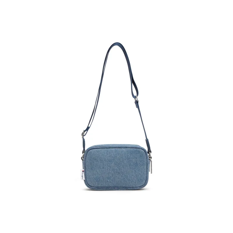 Champion Synthetic Leather Shoulder Bag Regular Unisex Caesar Blue/Linen/Cocoa Mocha-3